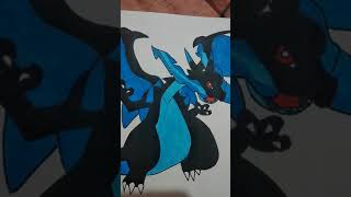 Drawing mega Charizard X 🔥 Drawing mega Charizard X 🔥