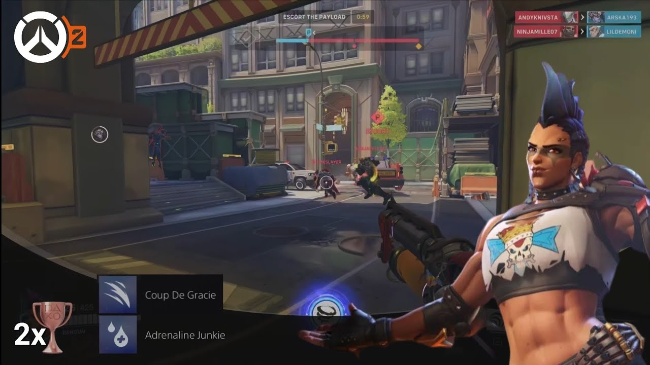 Overwatch 2 - Adrenaline Junkie & Coup De Gracie [Trophy/Achievement