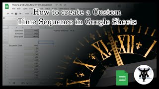 Create a custom time sequence with a single formula in Google Sheets