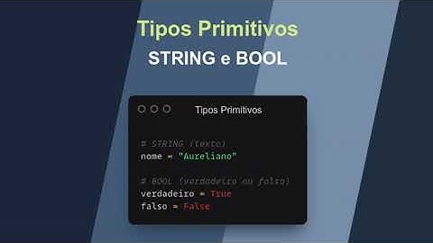 Python Básico - Tipos Primitivos