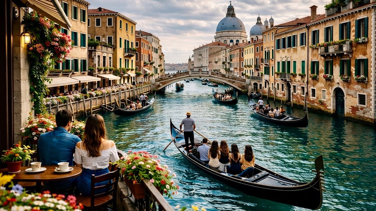 Venice, إيطاليا | جولة مريحة في المدينة 4K | 1 أبريل 2026