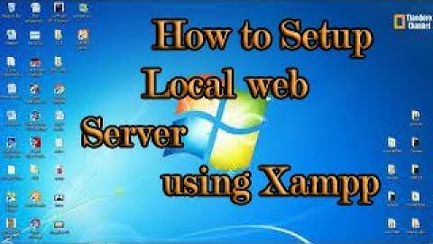 How to setup local web server using xampp