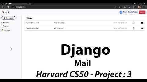 CS50 Project 3 (Mail) - CS50