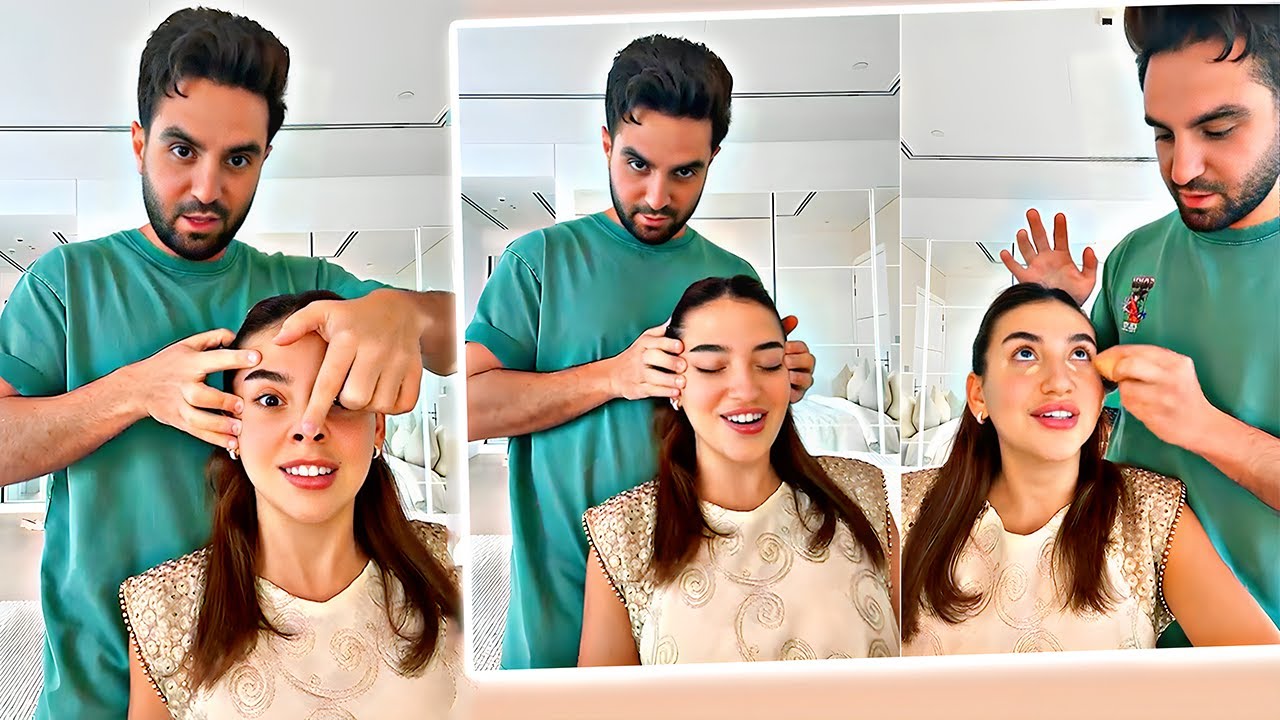 غيث يعمل ميك اب لسارة 😂🤣 شوفو النتيجة 🔥