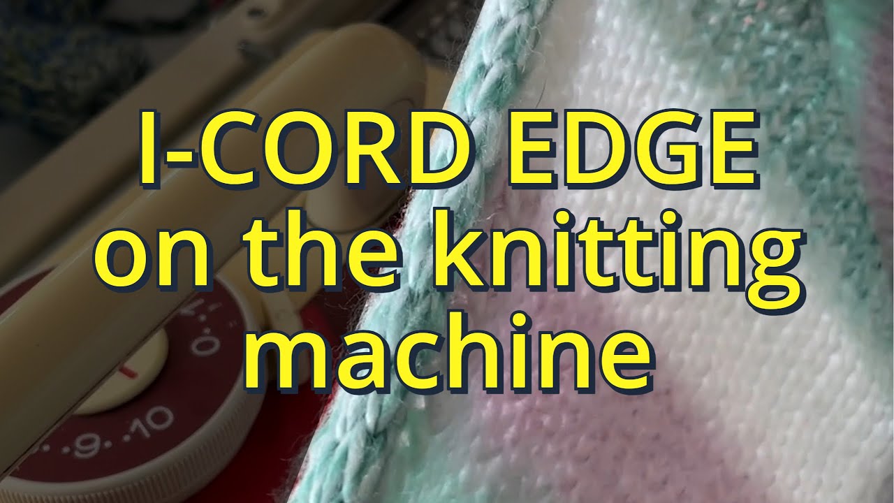 Обработка края шнуром на вязальной машине