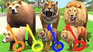 Little Baby Goes Wild Animals Zoo Park For Matching Keying Cartoon Toys | Learn Animal Name & Sounds screenshot 3