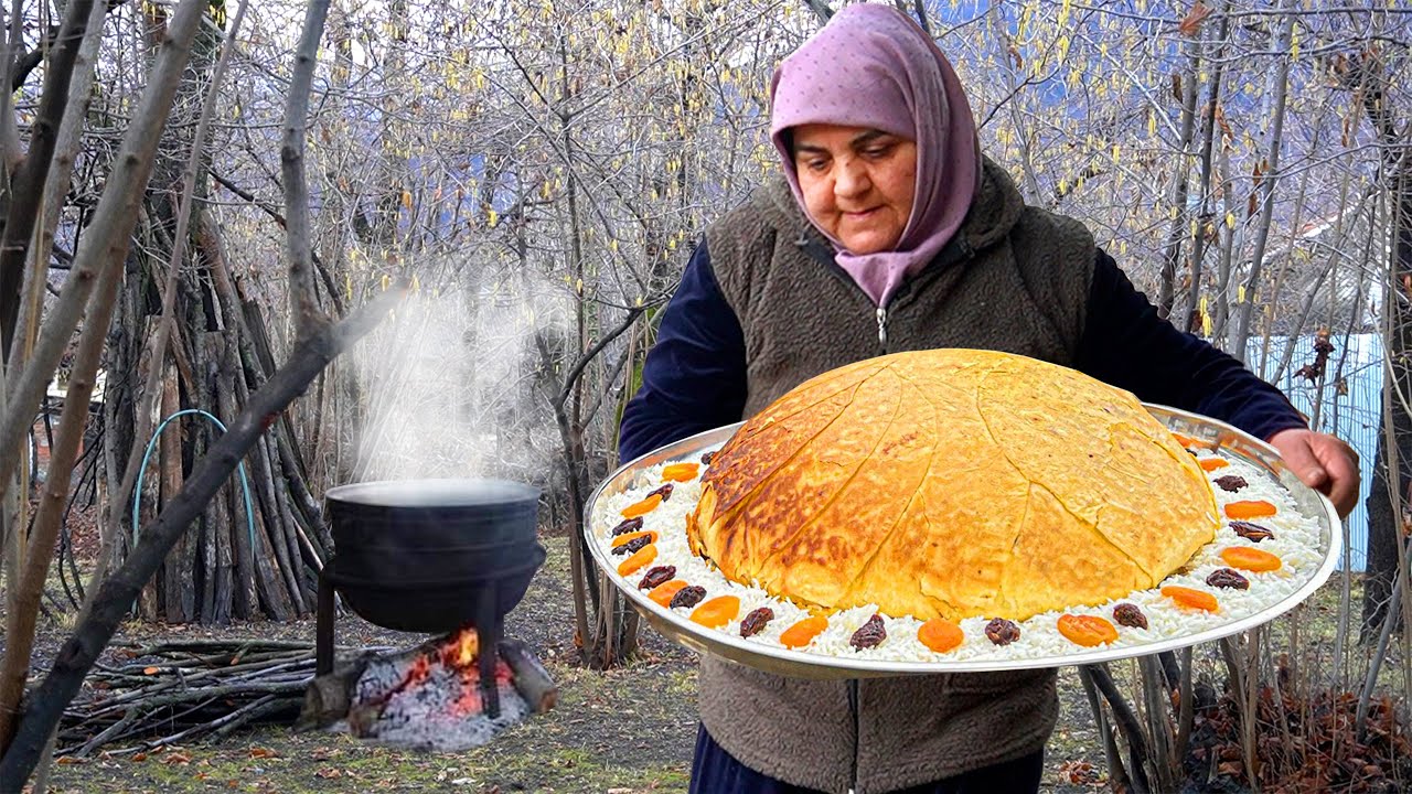 UNİQUE Shah Pilaf Recipe in the Village Azerbaijani Cuisine YouTube