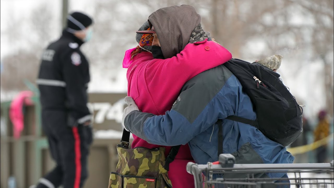 Edmonton homeless camp closed YouTube
