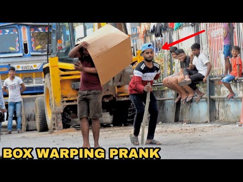 BOX WARPING PEOPLE PRANK IN INDIA || MOUZ PRANK