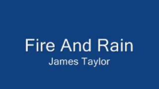 Miniatura del video "Fire And Rain - James Taylor with lyrics"