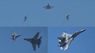 ATRAKSI PESAWAT TEMPUR SUKHOI SU-30 TNI-AU SPESIAL HUT TNI KE 80 TAHUN LANUD SULTAN HASANUDDIN UPG