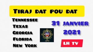 Tiraj dat pou dat: Tennesse Texas Georgia/flori/e New-York (31/01/2021 jiska 31/01/2025.) @lhtv1147 
