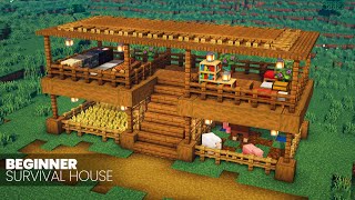 :  Minecraft Build Tutorial  Beginner Survival House