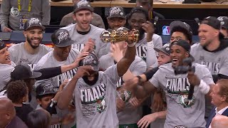 Boston Celtics Eastern Conference Championship Full Trophy Presentation