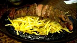 曽根崎「やきとり角兵衛」の牛タン一本焼き.MP4