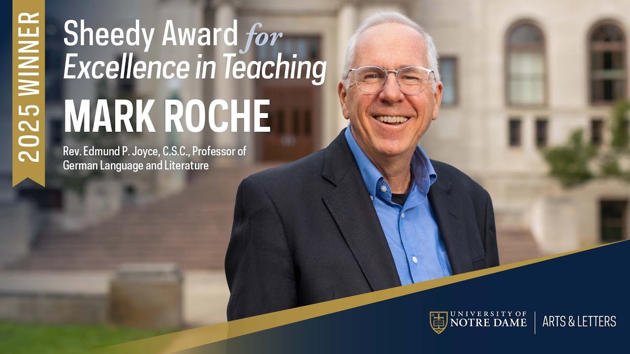 Mark Rutherford Roche Mark Roche - 2025 Sheedy Award for Excellence in Teaching - YouTube