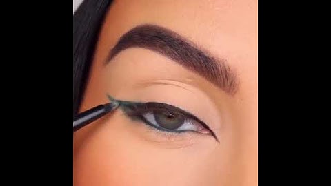 how to do the reverse cat Eye makeup @makeupbyserenacleary  #shorts #eyemakeup