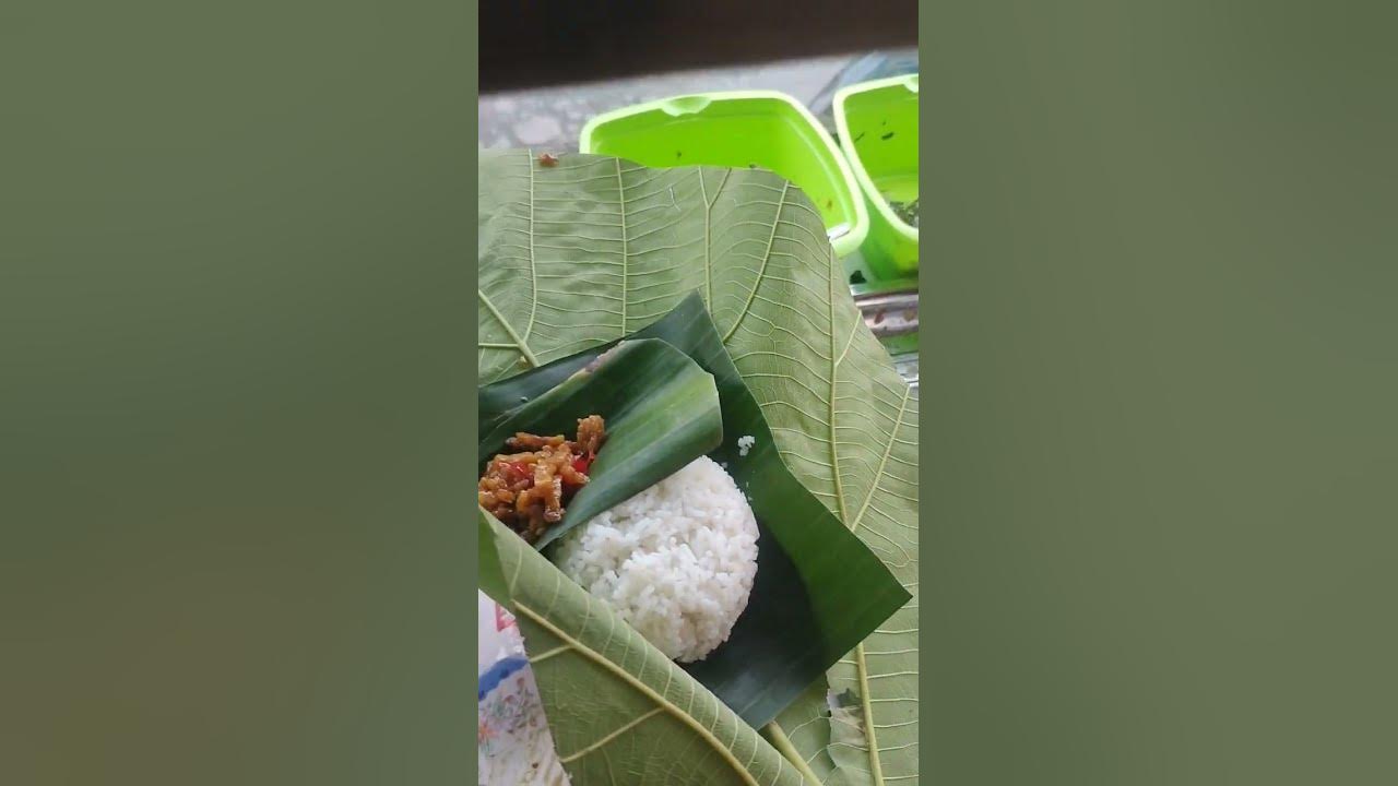 Nasi bungkus daun jati#shorts