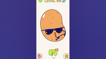 Draw one part level 66 🥔 #DrawOnePart#DOPGame#DrawingPuzzle#BrainTeaserArt#CreativeDrawing#Sketch