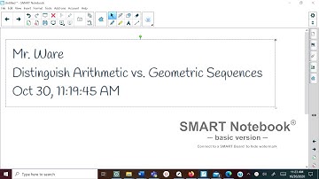 Distinguish Arithmetic vs  Geometric Sequence
