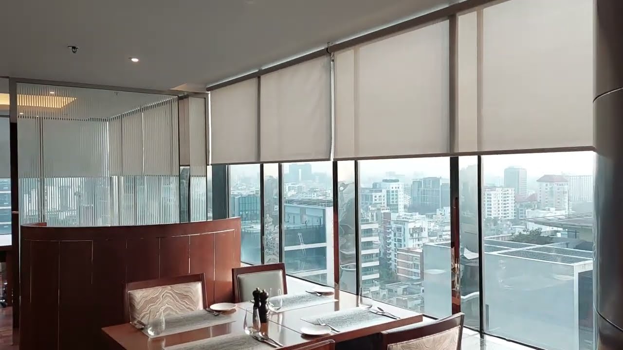 Smart Motorized Roller Curtain Motors commercial project installation done