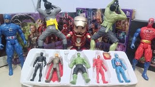 superhero toys collection spider man black panther thor hulk iron man captain america batman