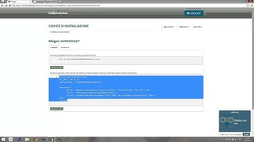 Installazione widget Javascript