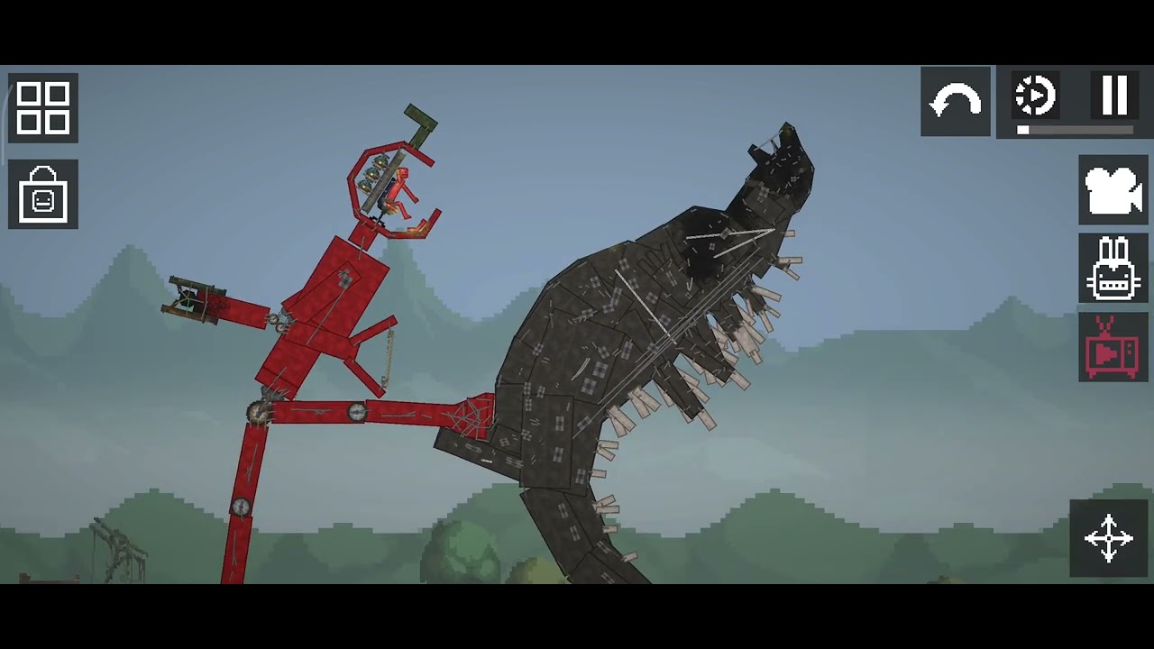 Godzilla vs apple robot