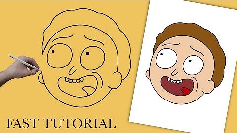HOW TO DRAW MORTY SMITH FROM RICK AND MORTY. EASY STEP BY STEP TUTORIAL! LET’S DRAW FAST DRAWING