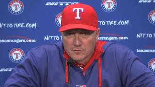 'I don't consider this a setback at all' -- Texas Rangers skipper Jeff Banister remains by colansa adra 460 views 8 years ago 52 seconds
