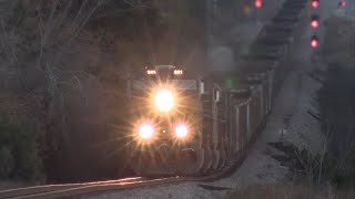 CSX 991 with awesome K5H leads L729 empty rock train at Jamestown, GA 2/2/25