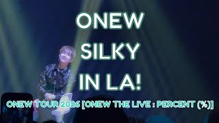 ONEW (온유/オニュ) - SHINEE (샤이니) - SILKY - 2026 ONEW WORLD TOUR - LA - 직캠 FANCAM - 1/11/26