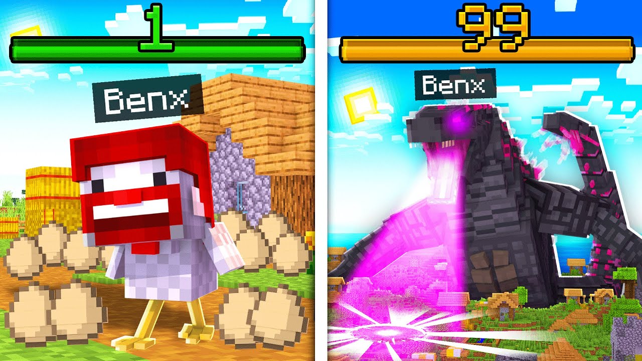 MINECRAFT, aber ich werde GODZILLA