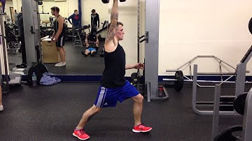 Single arm Dumbbell Split Jerk