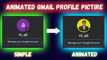 How To Create Animated Gmail Profile Picture | Animated Google account Profile Picture