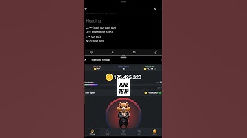 Hamster Kombat June 18th cipher code or Morse code #hamsterkombat #binance #crypto #bitcoin #shorts