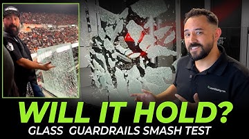 Glass Railing Smash Test - Will it hold? (Tempered vs EVA vs SentryGlas)
