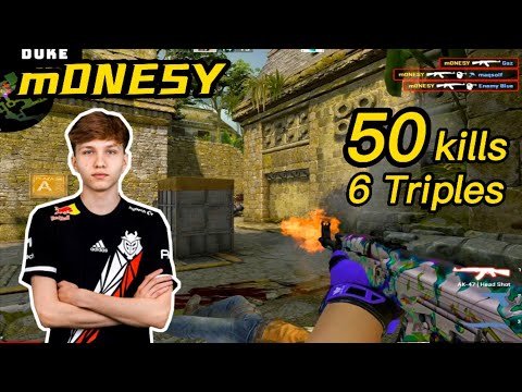 m0NESY Ancient POV - w/b1t - 😮50kills!!! - 6 Triples - CSGO m0NESY POV!