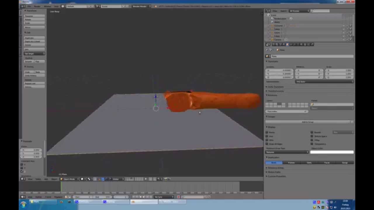 Import robot arm as STEP CAD file into Blender - YouTube