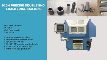 Fully automatic chamfering machine, robot feeding tube chamfering machine