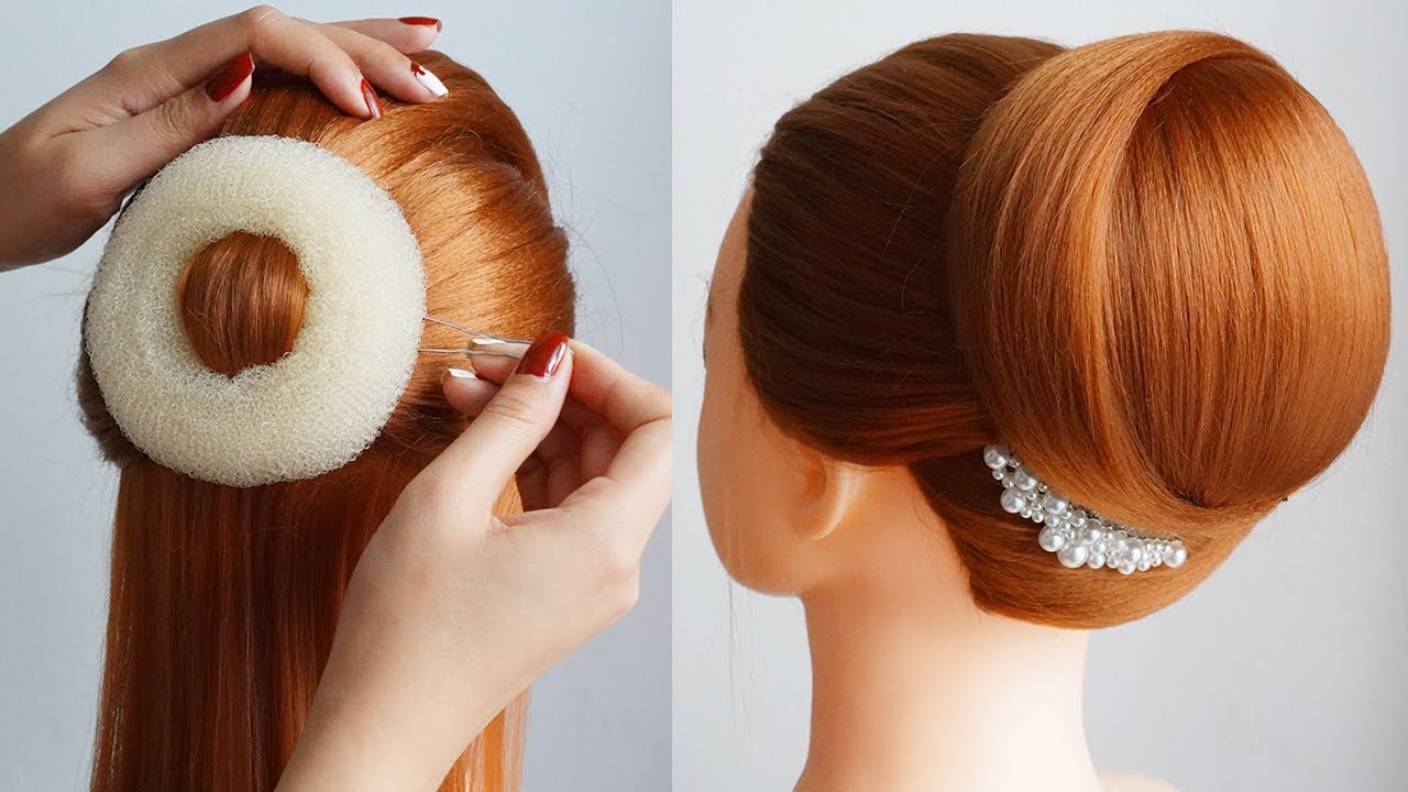 Big French Bun Hairstyle With New Trick - Simple French Roll Hairstyle... |  TikTok