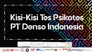 KISI KISI PSIKOTES PT DENSO INDONESIA (DES 2023)