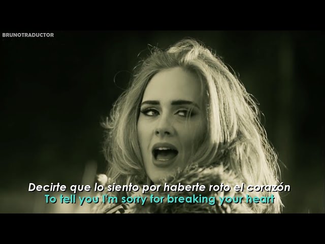 Adele - Hello // Lyrics + Español // Video Official class=