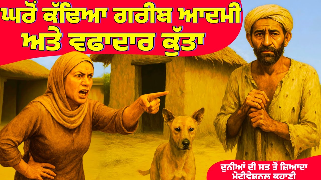 ਕੱਢਿਆ ਗਰੀਬ ਆਦਮੀ ਅਤੇ ਵਫਾਦਾਰ ਕੁੱਤਾ। Punjabi story । Desi Story #motivation #punjabi #motivationalstory