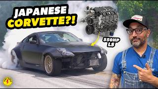 I CRAMMED a 6.2L LS V8 into a Tiny Nissan. It’s Terrifying.