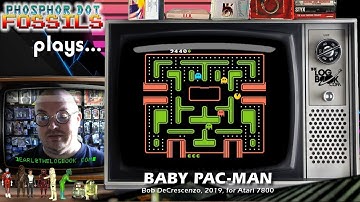 Phosphor Dot Fossils: Baby Pac-Man (Atari 7800, 2019, by Bob DeCrescenzo for AtariAge)