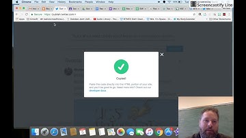 Embedding a Twitter Widget