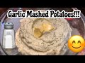 Creamy Fluffy Garlic  mashed potatoes  perfect for the holidays