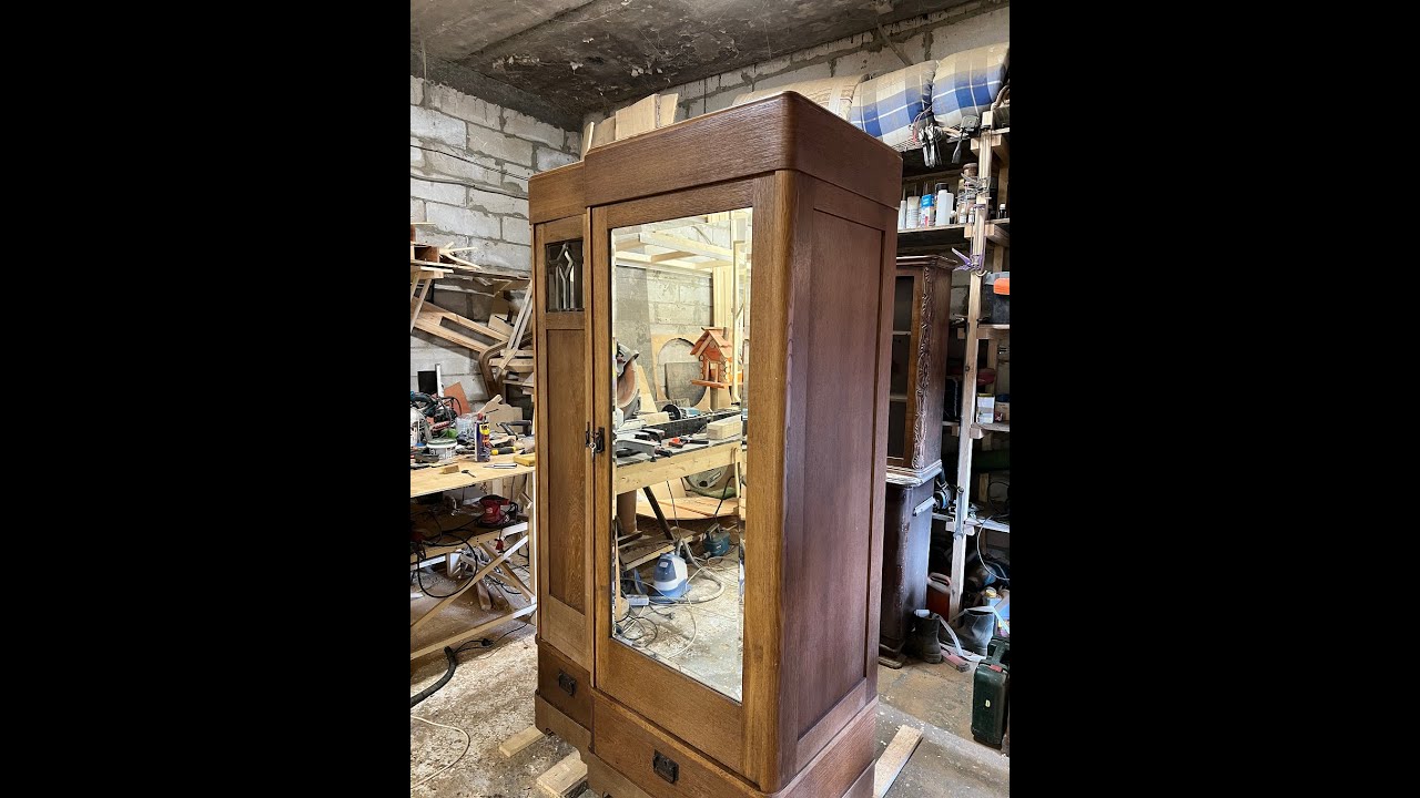 Реставрация старинного шкафа - YouTube