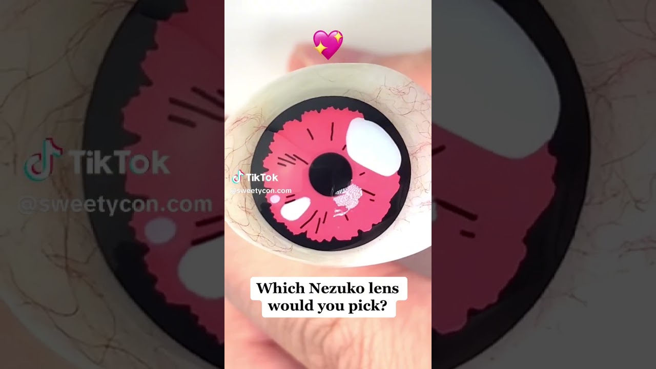 🌸🌸 Top Contact Lens Recommendations for Demon Version of Nezuko Kamado from Demon Slayer 💯🔥
